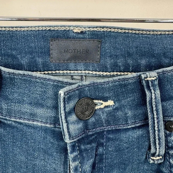 Mother Jean The Insider Crop Step Hem Crop Fray Wish On A Star Size 25 B2300 - Picture 5 of 7